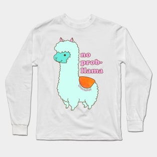 No Probllama Long Sleeve T-Shirt